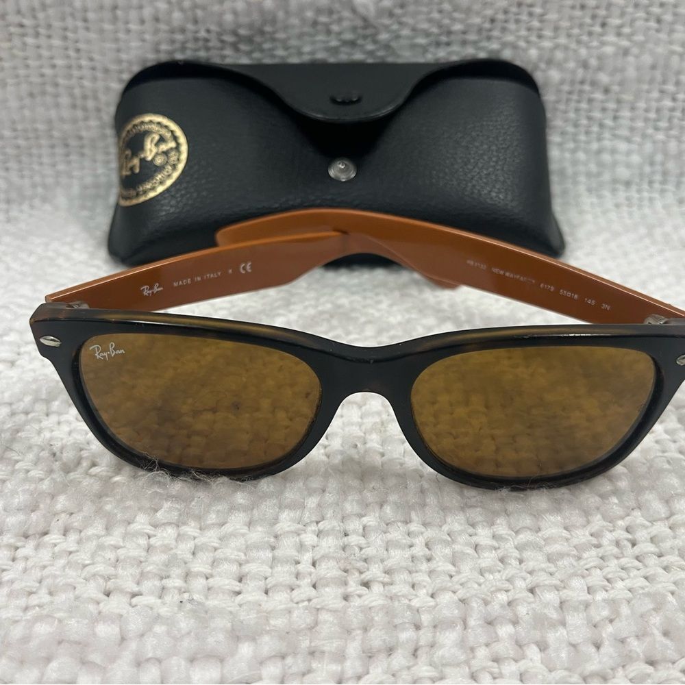 Ray-Ban Black Frame with Brown Lenses Sunglasses✨UNISEX